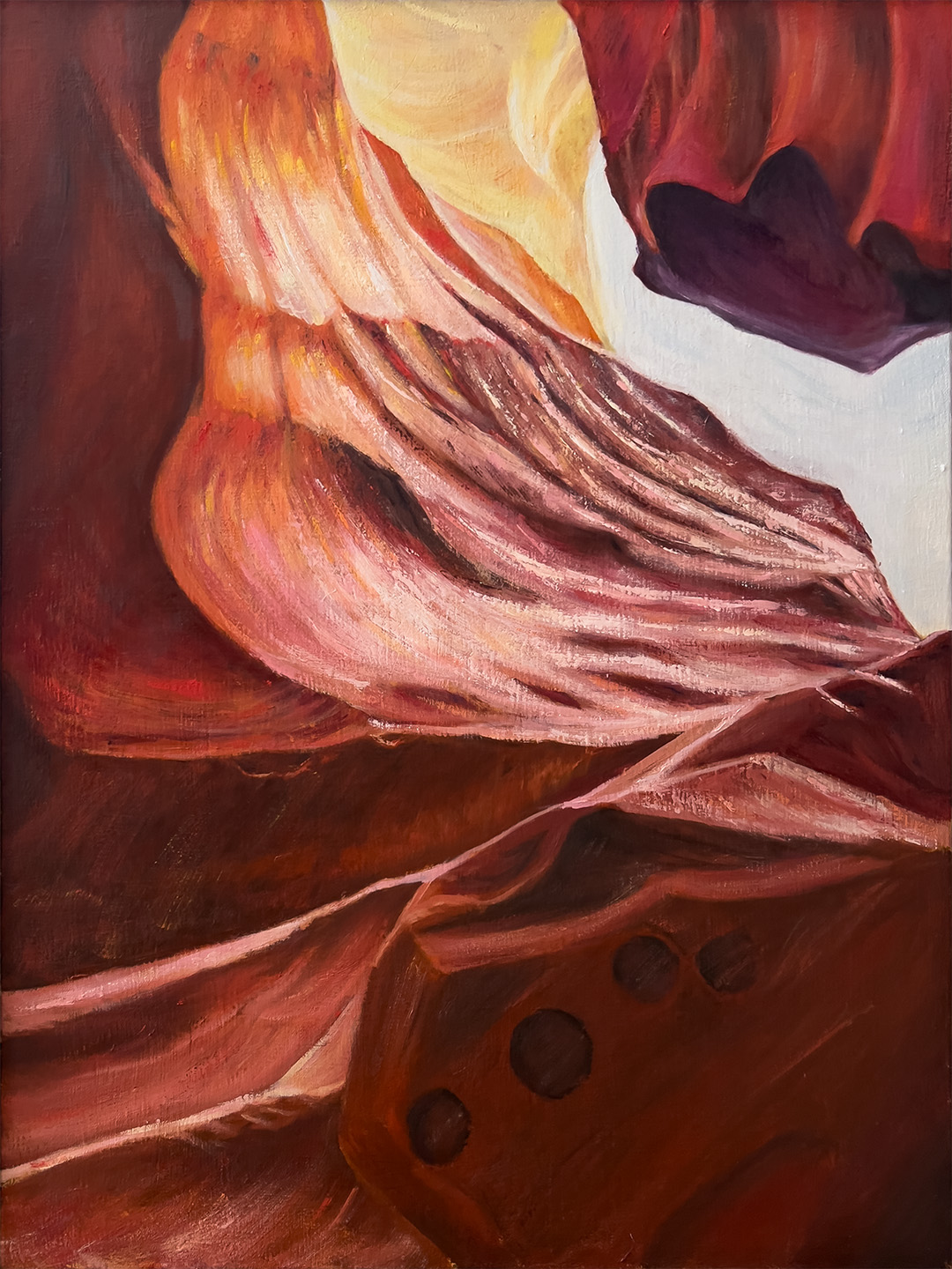 Rising (2025), 80x60cm, Oil on Linen