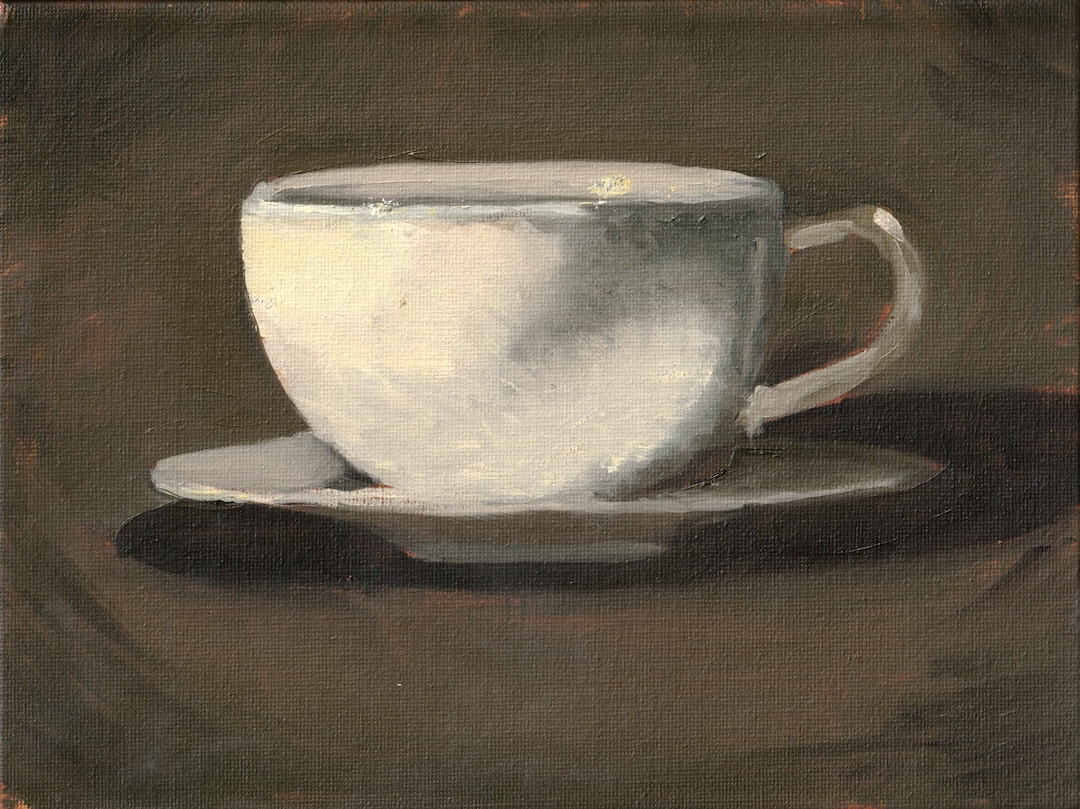 Cup, 24cm x 18cm, Oil on Canvas, 2024